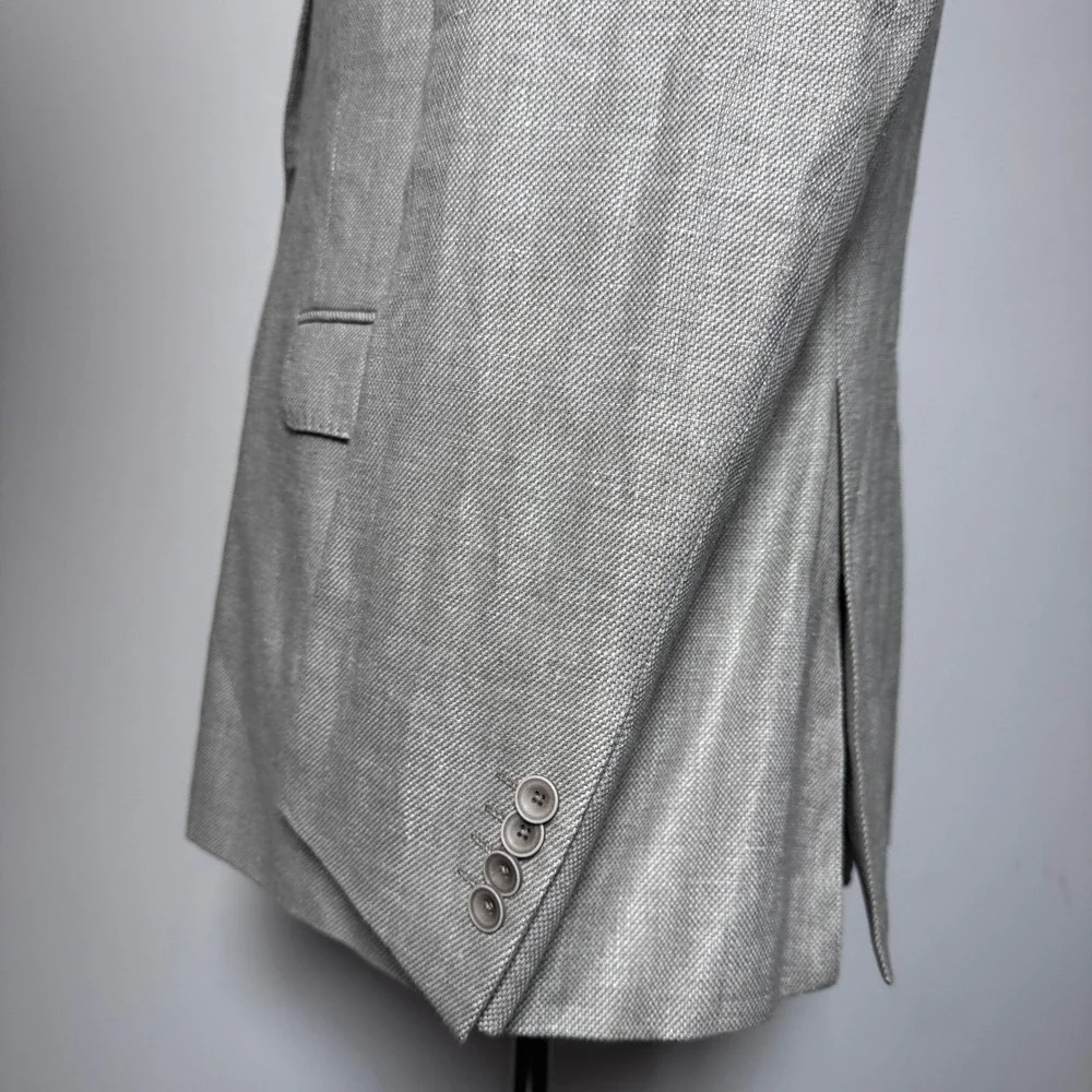 Joseph Abboud Heritage Blazer Mens 48L Gray Linen Wool‎ Blend (damaged)